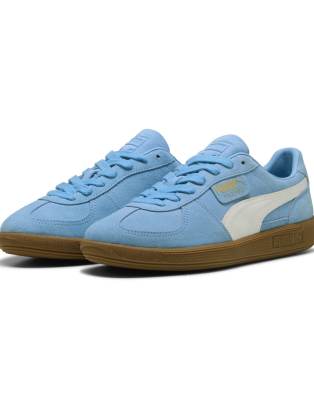 Puma Palermo trainers in baby blue | ASOS