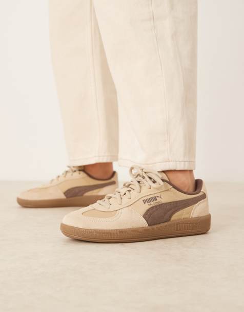 Puma Palermo trainers in beige - view 1