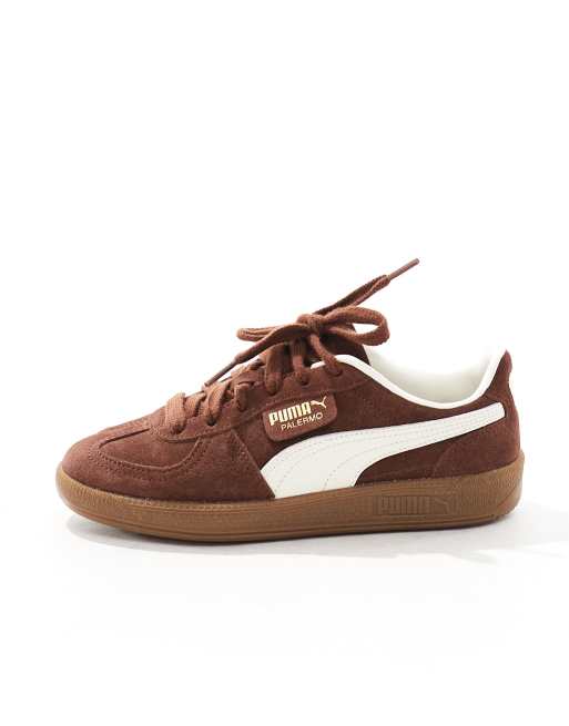 Puma Palermo trainers in brown ASOS
