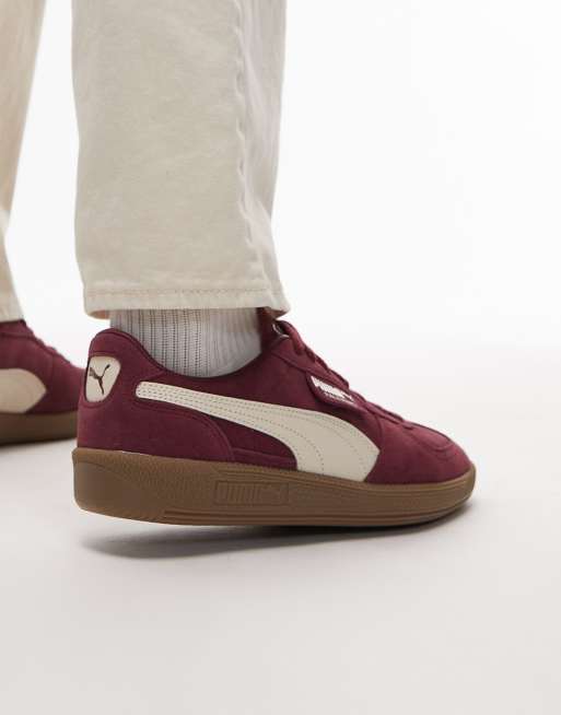 Puma Palermo trainers in burgundy | ASOS