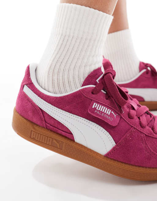 Puma Palermo trainers in dark pink, 3 of 5