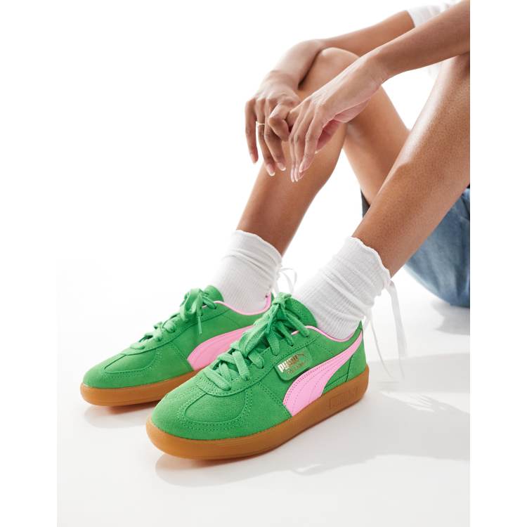 Olive green and pink pumas online