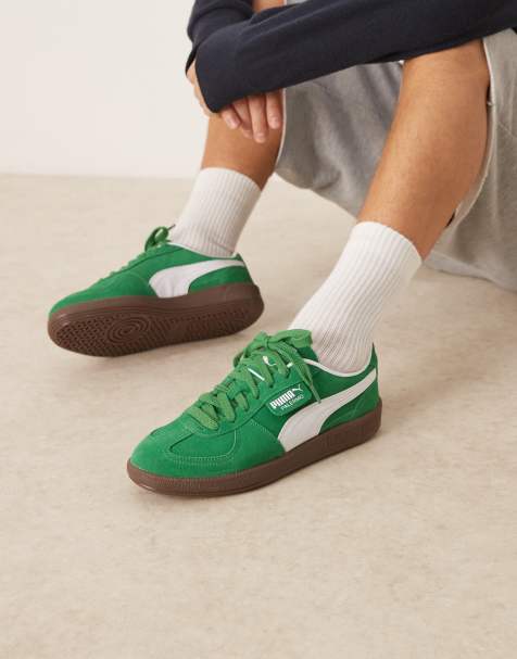 Puma Palermo trainers in green - view 1