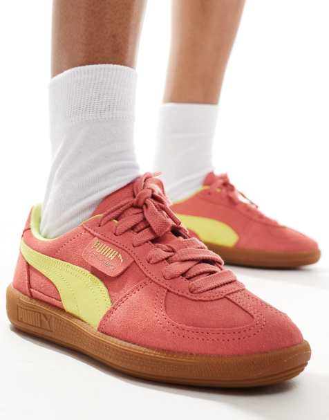 Puma Palermo trainers in salmon - view 1
