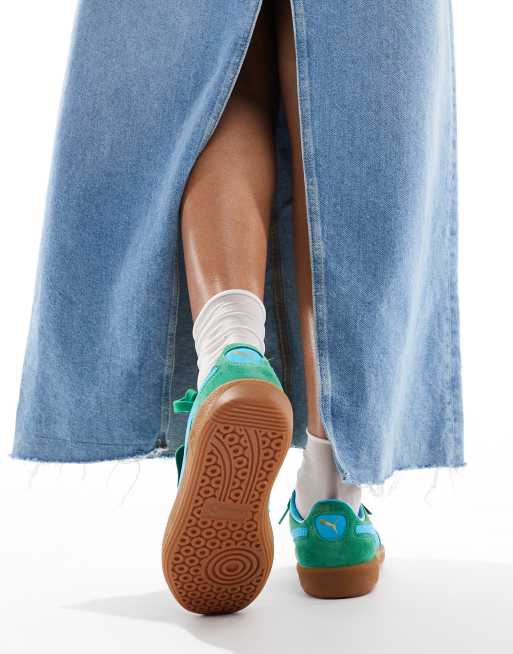 PUMA - Palermo Vintage - Baskets - Vert et bleu, 3 de 5