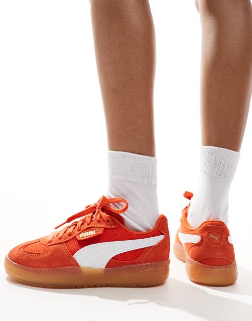 PUMA Palermo Vintage Moda sneakers in orange | ASOS