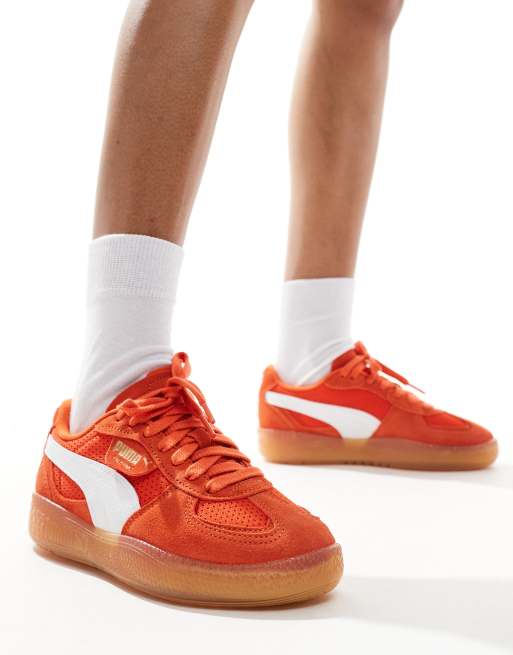 Puma suede platform orange outlet