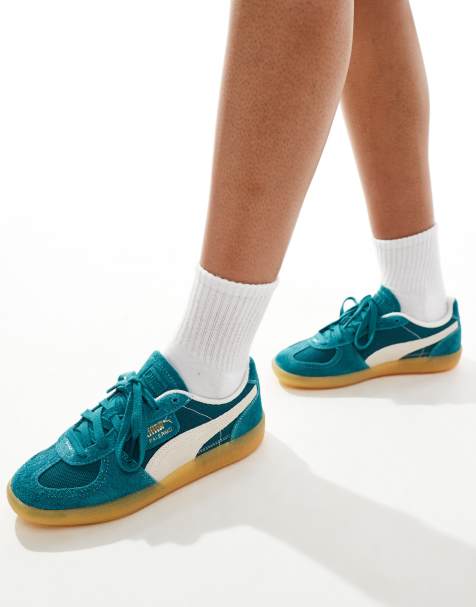 PUMA – Palermo Vintage – Sneaker in Grün - view 1