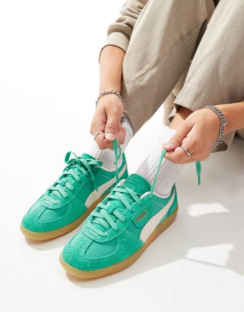 PUMA – Palermo Vintage – Sneaker in Grün - view 1