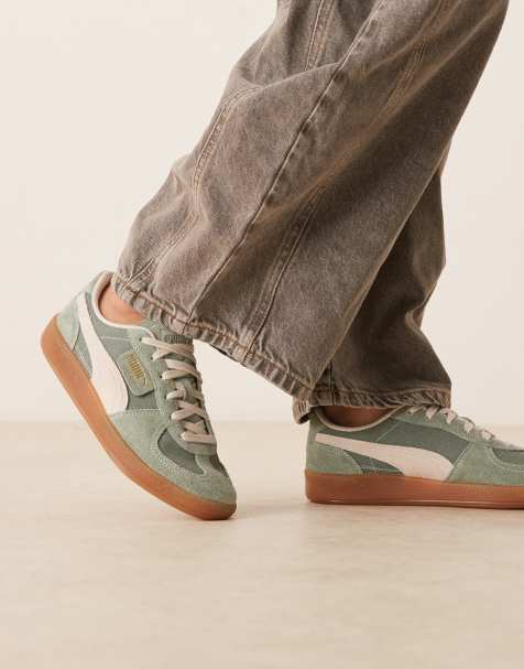 Puma - Palermo - Vintage-sneakers i grøn - view 1