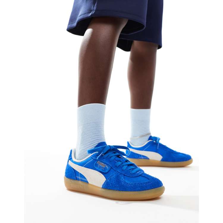 PUMA Palermo Vintage sneakers in blue ASOS