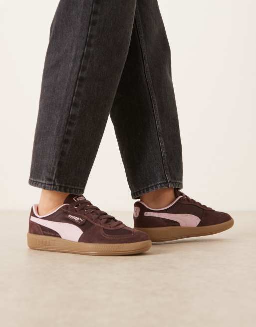 PUMA Palermo Vintage sneakers in chocolate brown