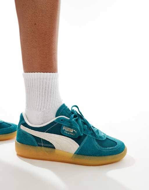 Puma Palermo Vintage trainers in green ASOS