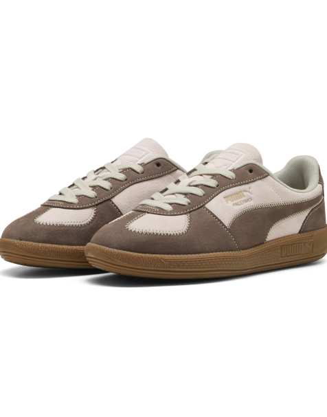 Puma Palermo Wine Club trainers in brown and pink - view 1