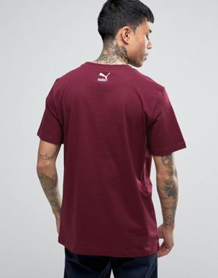 T-Shirt In Burgundy Exclusive To ASOS 