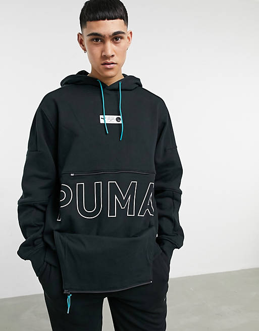 Puma Parquet hoodie in black | ASOS