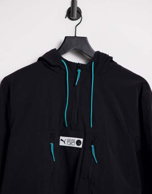Puma parquet quarter zip in black | ASOS