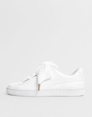 puma patent sneaker white
