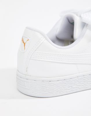 puma basket white asos