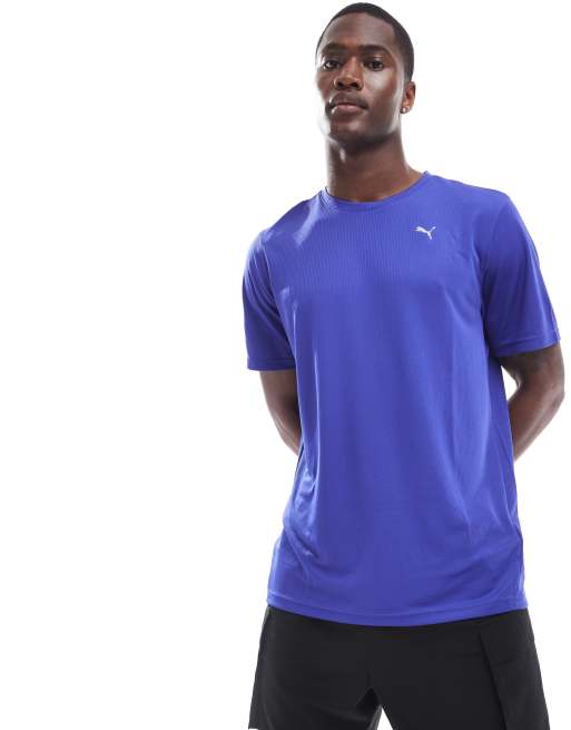 PUMA Performance short sleeve t shirt in blue ASOS