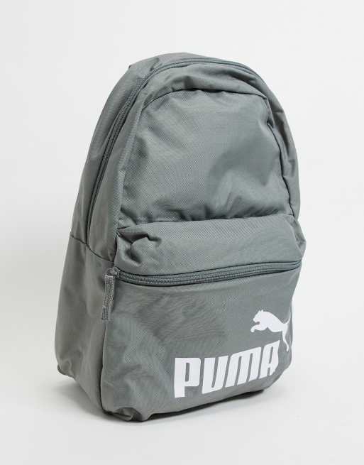 Puma Phase logo backpack in grey