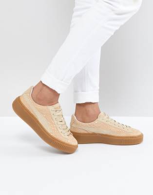 puma exotic skin platform sneaker