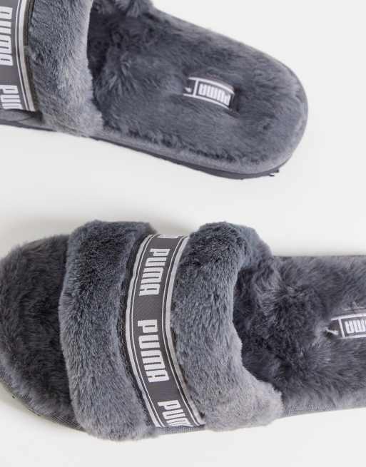 Puma fenty cheap slippers grijs