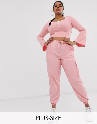 plus size pink cargo pants