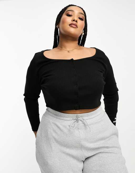 Puma off shoulder discount top