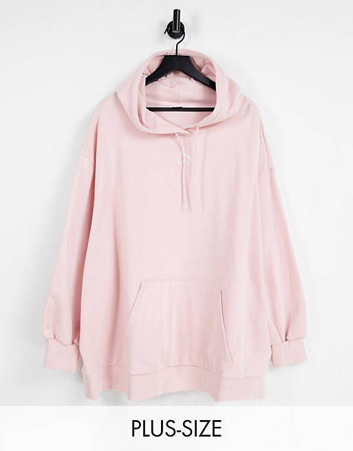 Puma Plus Classics oversized hoodie in rose