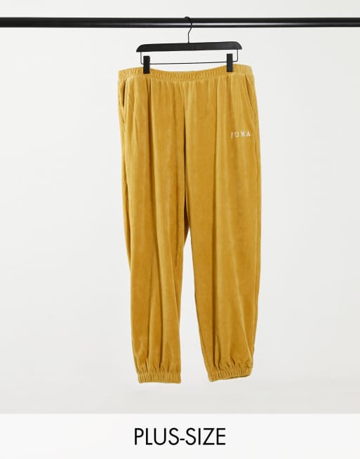 Puma Plus cord jogger in mustard ASOS