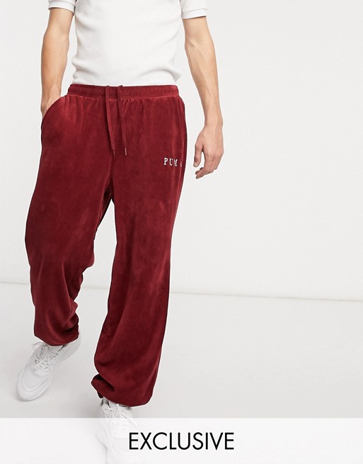 Puma PLUS cord jogger in red exclusive to ASOS