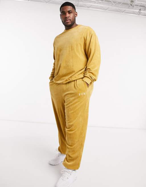 Puma Plus Cord joggers in mustard exclusive to ASOS ASOS