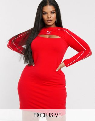 puma red dress