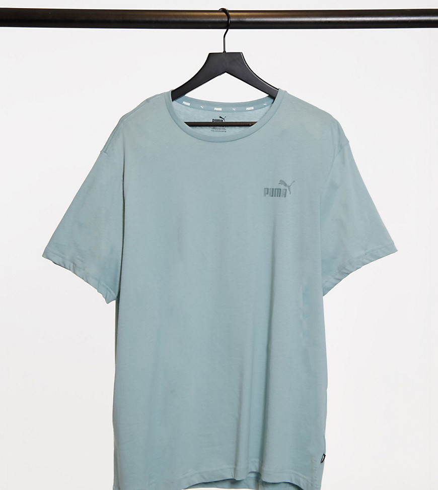 Puma – Plus – Essential – T-shirt i blå tvätt
