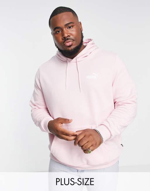 PUMA Plus Essentials Felpa rosa gesso con cappuccio e logo