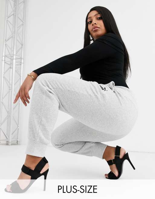 puma grey sweat pants