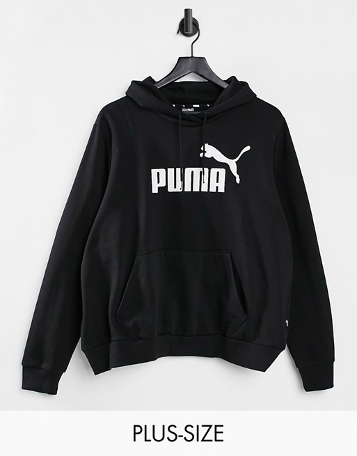 Puma Plus Essentials hoodie in black