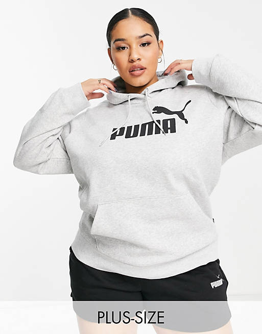 Puma Plus - Essentials - Hoodie met logo in lichtgrijs