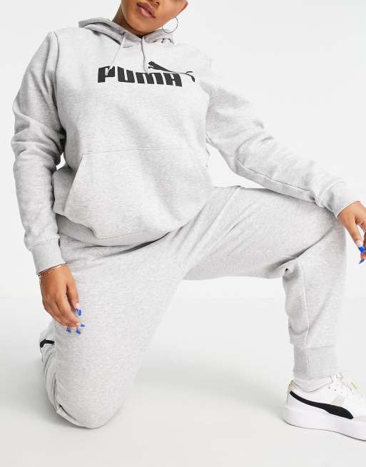 Puma Plus Essentials joggers in grey, 4 of 4
