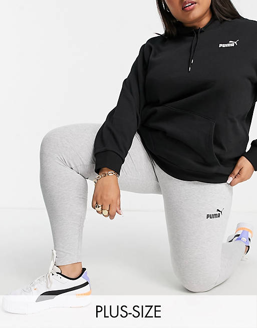 PUMA Plus Essentials leggings in grey