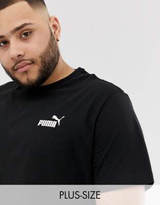 Puma Plus Essentials Schwarzes T Shirt Mit Kleinem Logo Evesham Nj