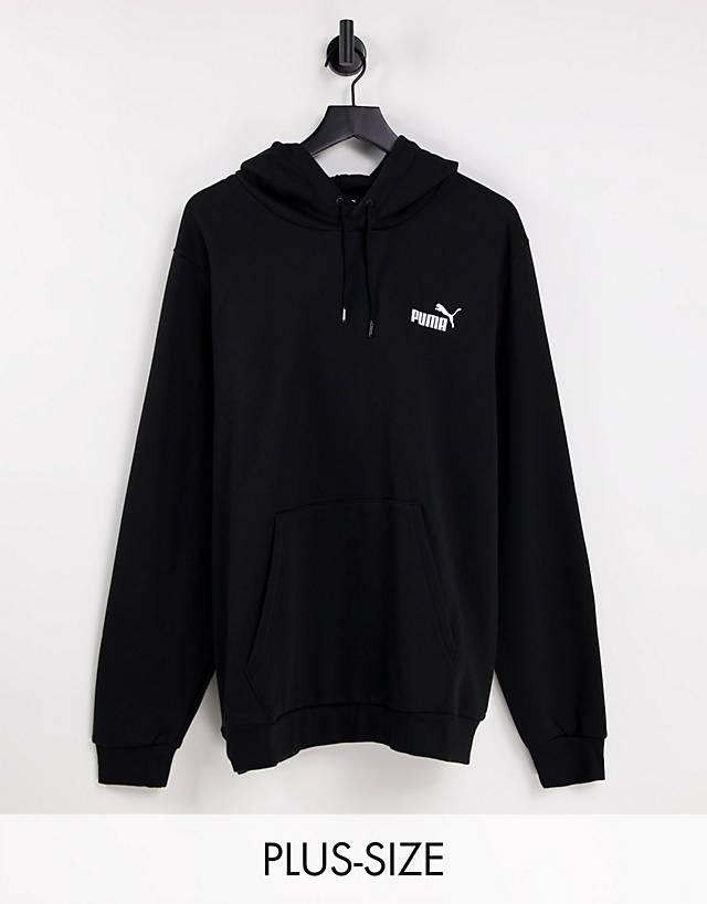 Puma - plus essentials small logo hoodie in black
