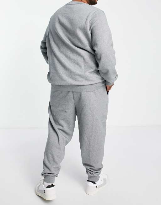 PUMA Plus Essentials small logo trackies in grey, 4 of 4