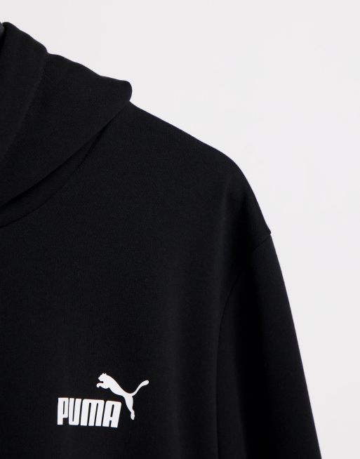 PUMA Plus – Essentials – Svart huvtröja med liten logga, 3 av 4