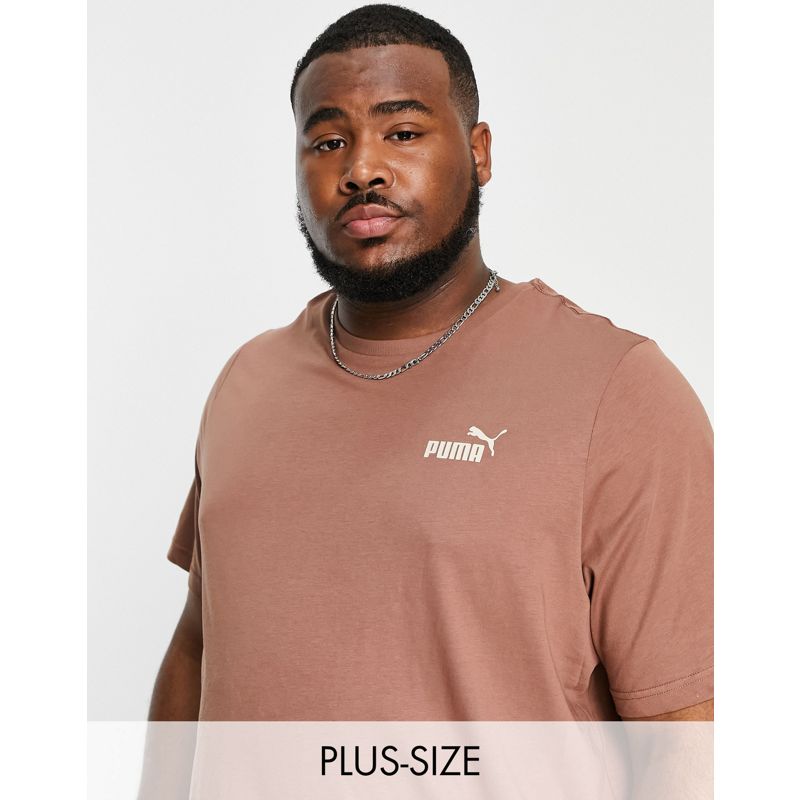 Top 7rTkQ Puma Plus - Essentials - T-shirt color cioccolato