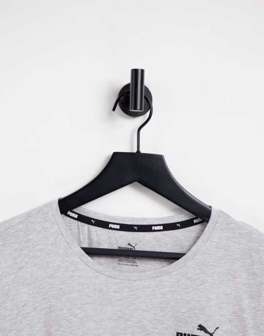 Puma Plus - Essentials - T-shirt med lille logo i grå, 3 af 4