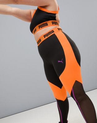 orange puma leggings