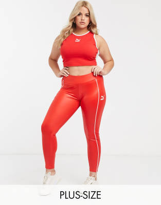 puma red leggings