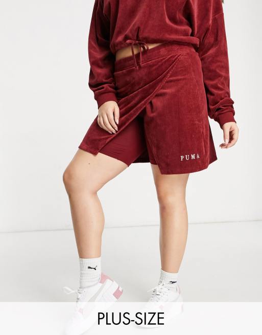 Puma velour rouge best sale